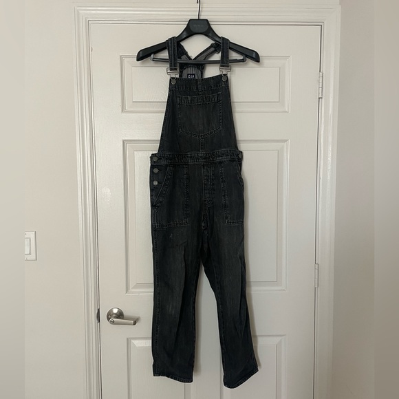 Gap Black Denim Overalls - Picture 1 of 1